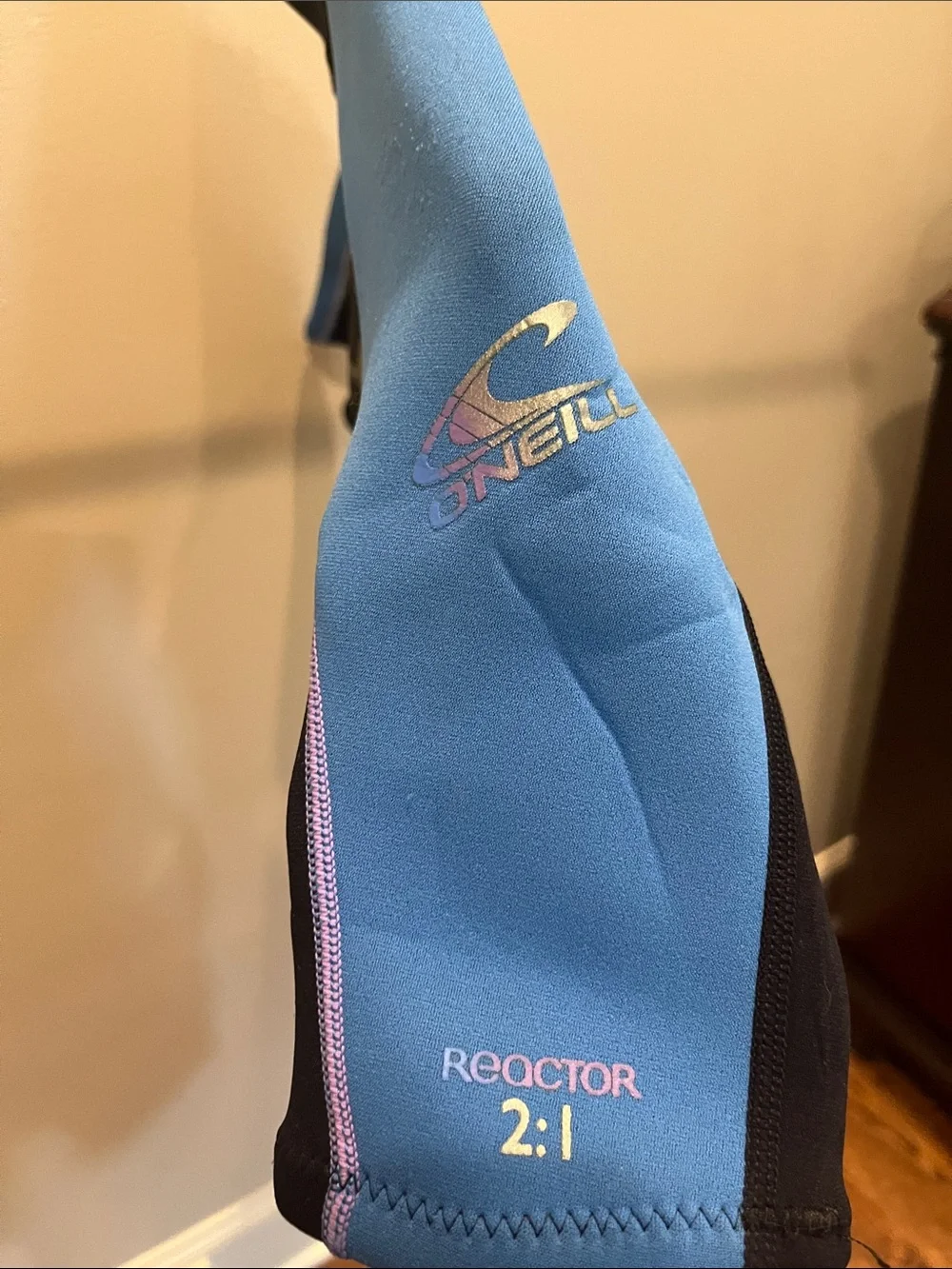 O'Neill Kids Short Sleeve One-Piece Wetsuit in Black & Blue